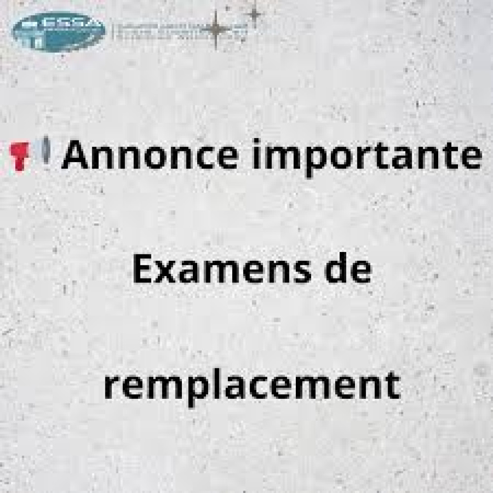 examens de remplacement